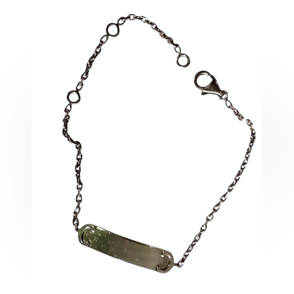 Cartier white 18k Gold identity Chain Bracelet - Picture 2 of 12